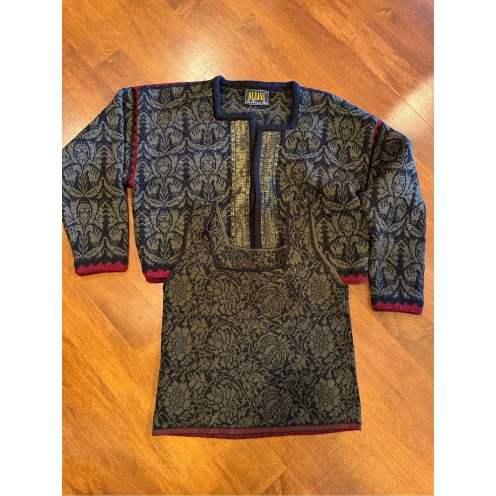 Elegant Black and Gold Sweater